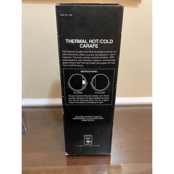 Hot to Trot Thermal no. 1006 by AK DASS Made in USA Thermos Red - Open Box - Picture 5 of 8